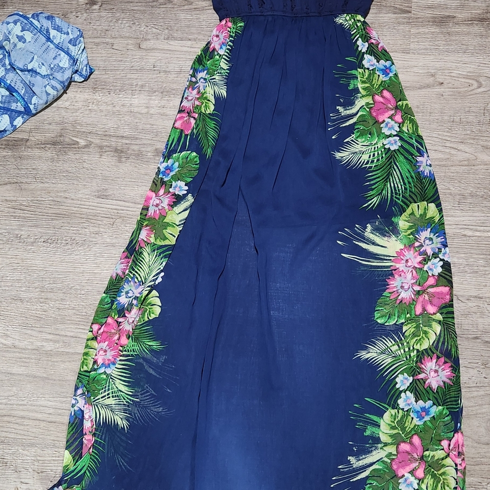 Floral Navy Maxi Dress